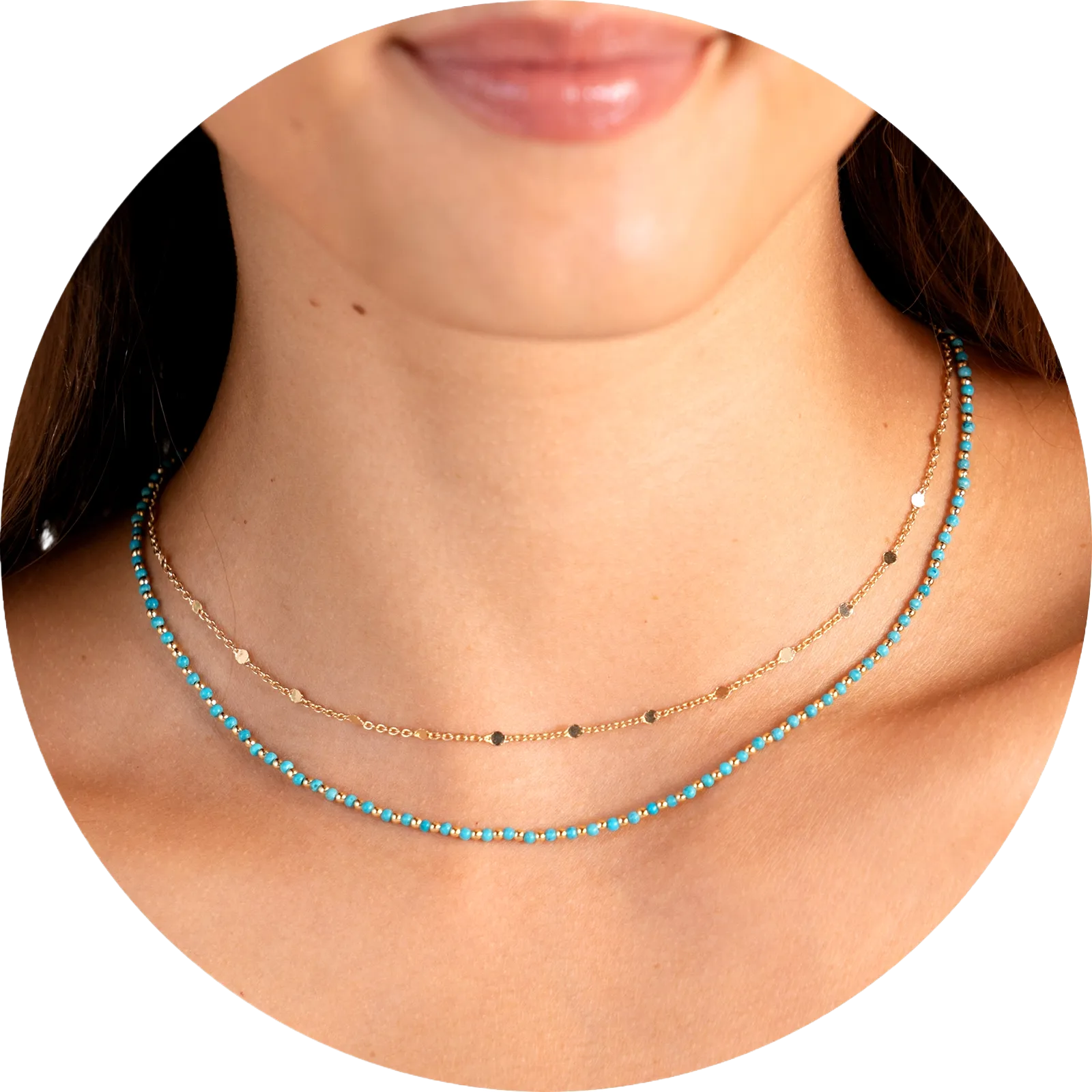 Enlightenment 2mm   Circles in the Sand Necklace Stack