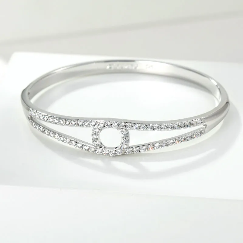 European and American cross-border supply, simple geometric jewelry, fashionable personality, platinum-plated