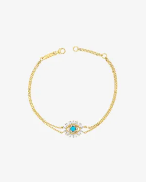 Evil Eye Mini Turquoise Bracelet