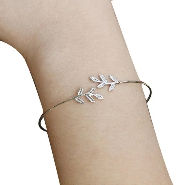 Fashion pop leaves leaves bracelet brains Leaves Women's Bracelet Jewelry