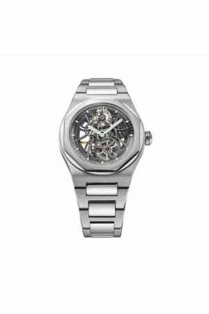 girard perregaux laureato skeleton dial 42mm stainless steel men's watch ref. 81015-11-001-11a