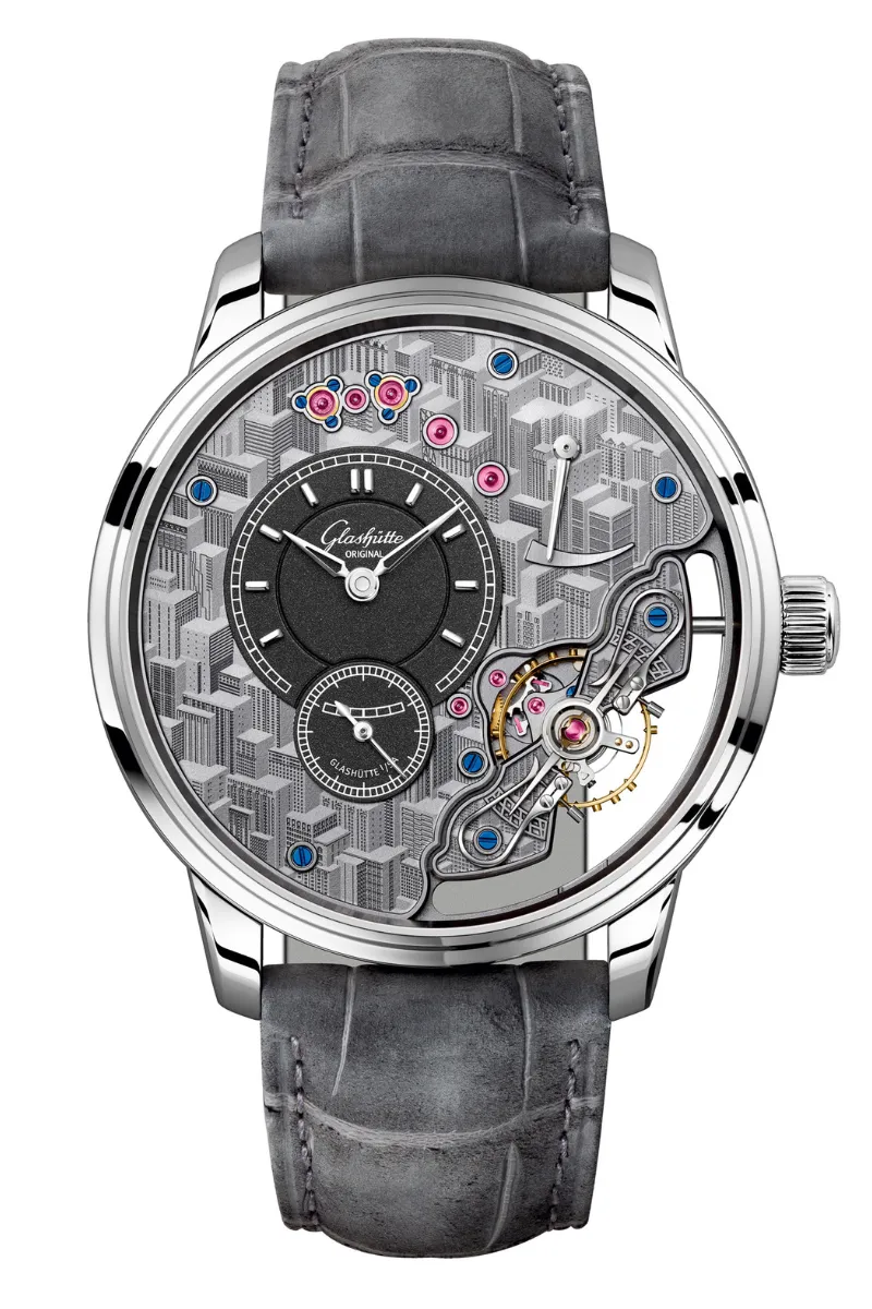 Glashütte Original PanoInverse Platinum Limited Edition 1-66-12-01-03-62