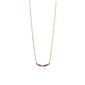 Gold Maui Rainbow Necklace