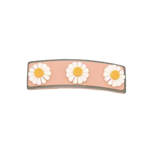 Grech & Co. Wide Bar Clip Flower Sunset