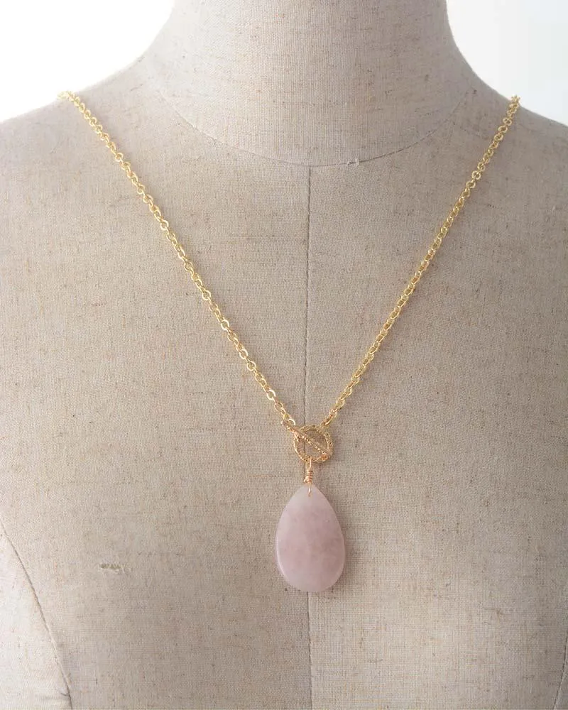 'Guwiiny' Rose Quartz Pendant Necklace