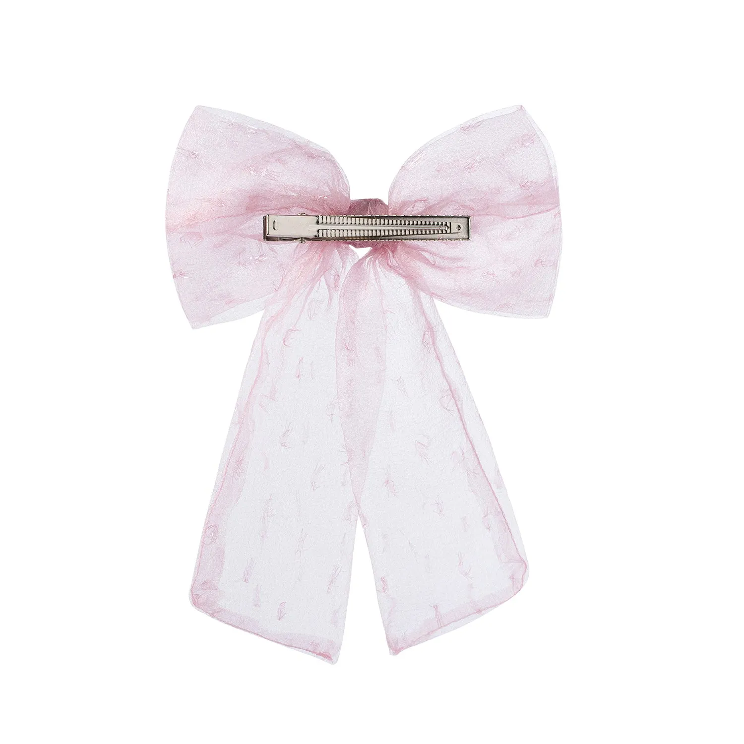 Halo Luxe Emma Organza Long Tail Clip - Pink