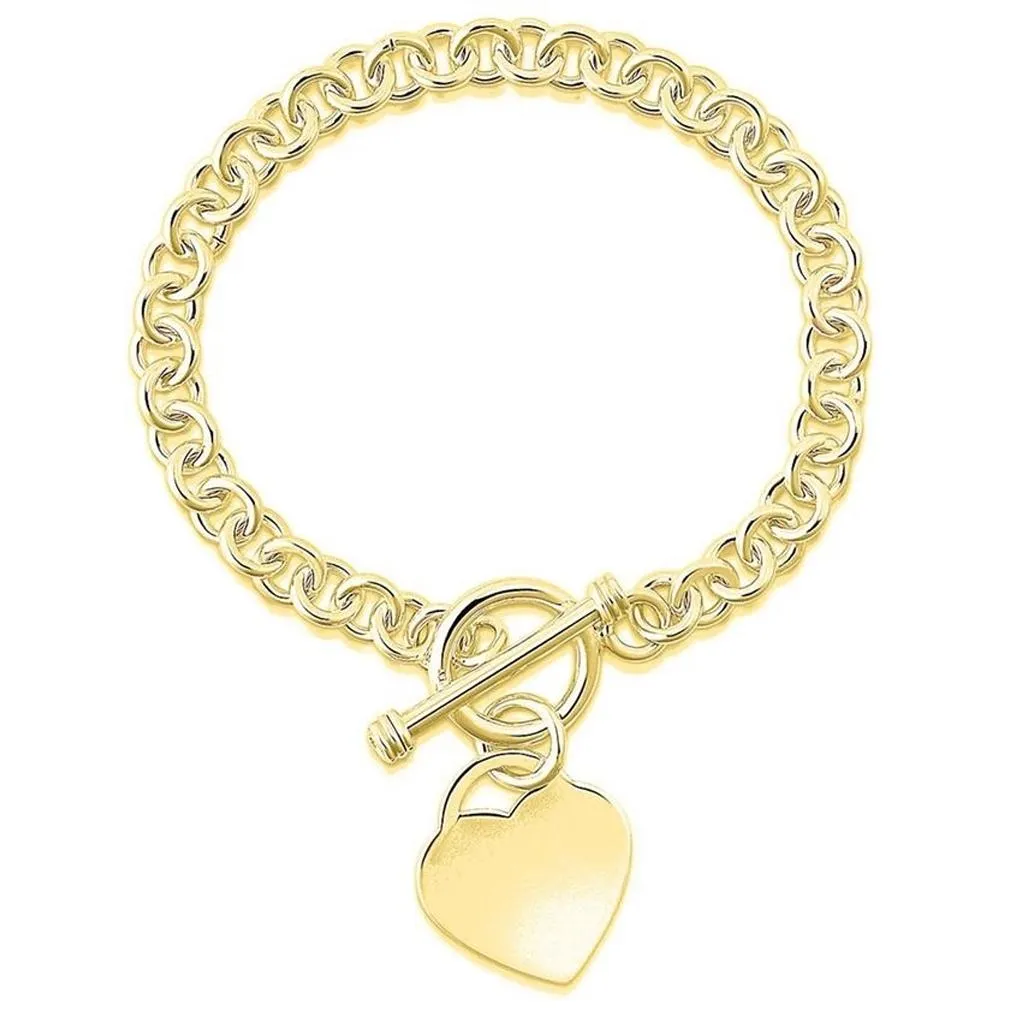 Heart Charm Bracelet - Assorted Colors