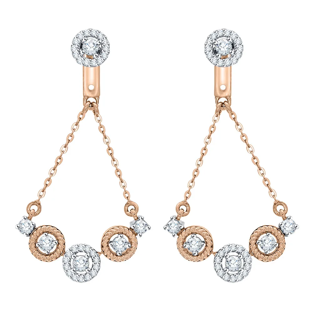 KATARINA 3/4 cttw Diamond Dangle Earrings