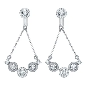 KATARINA 3/4 cttw Diamond Dangle Earrings