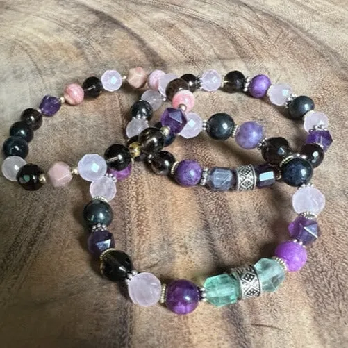 Kicking Cancer In the Butt: Trio Bracelet of Healing Stones for Cancer Support