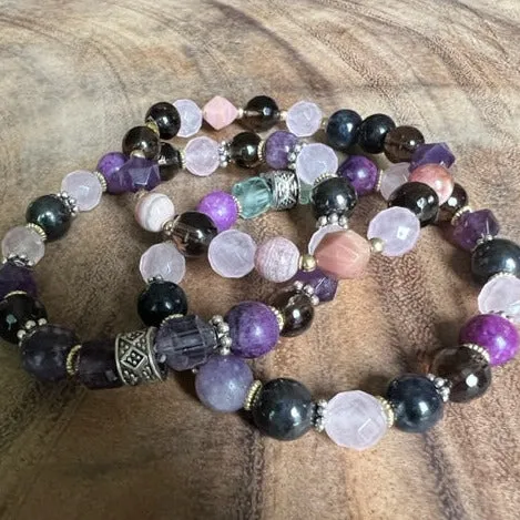 Kicking Cancer In the Butt: Trio Bracelet of Healing Stones for Cancer Support