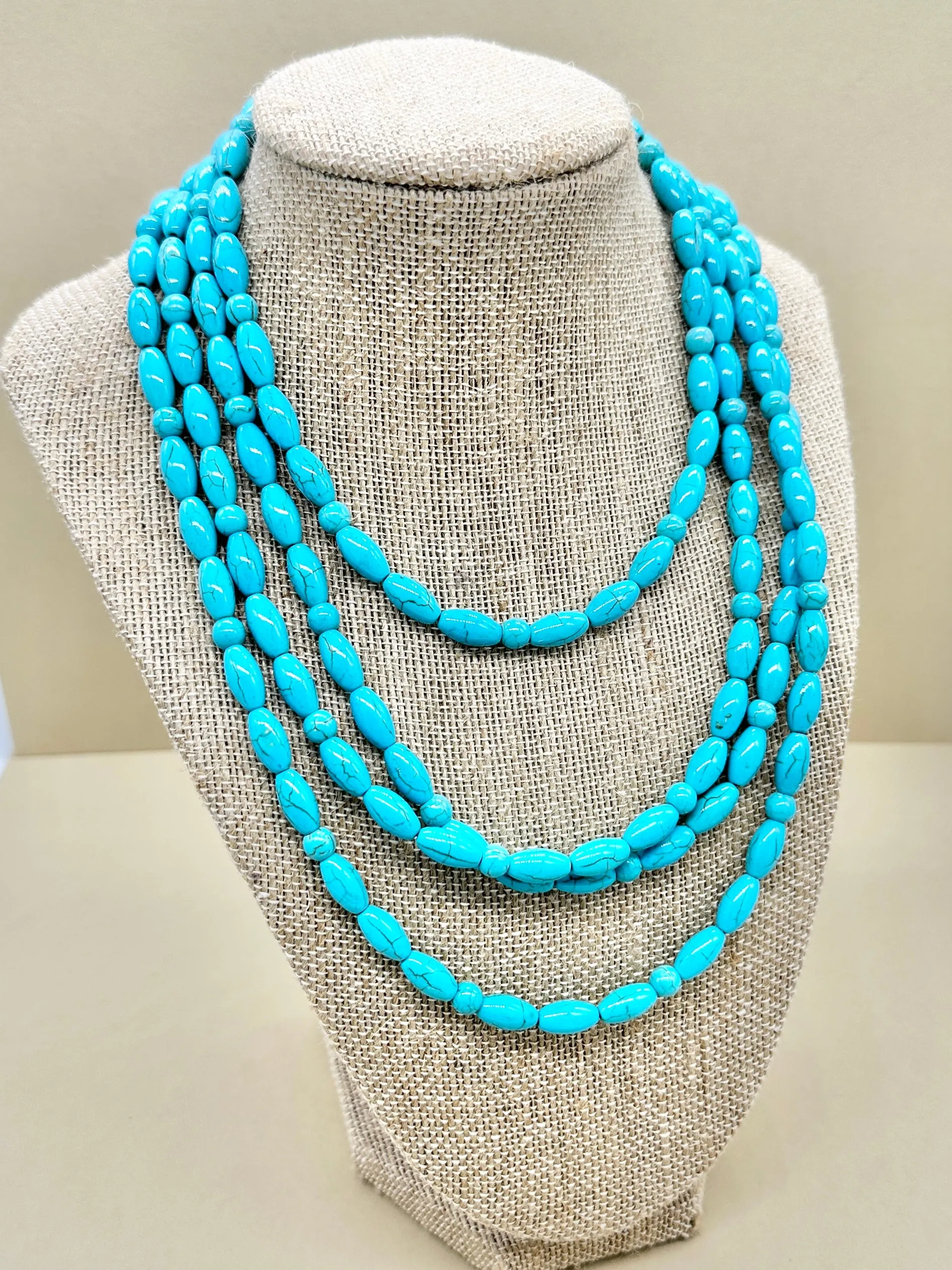 Kimberly Turquoise Beaded Necklace