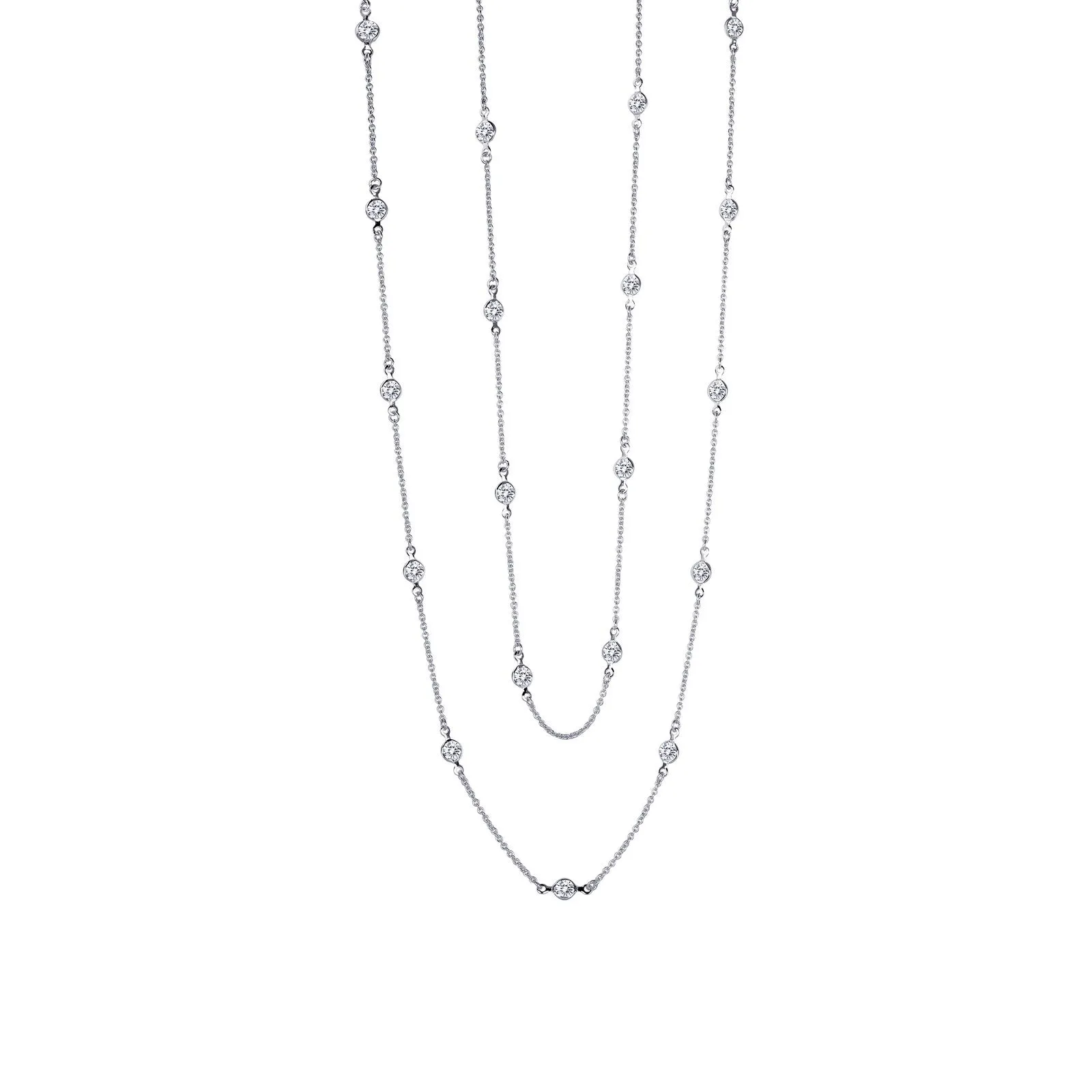 Lafonn Stackables Diamond Necklace N0016CLP36