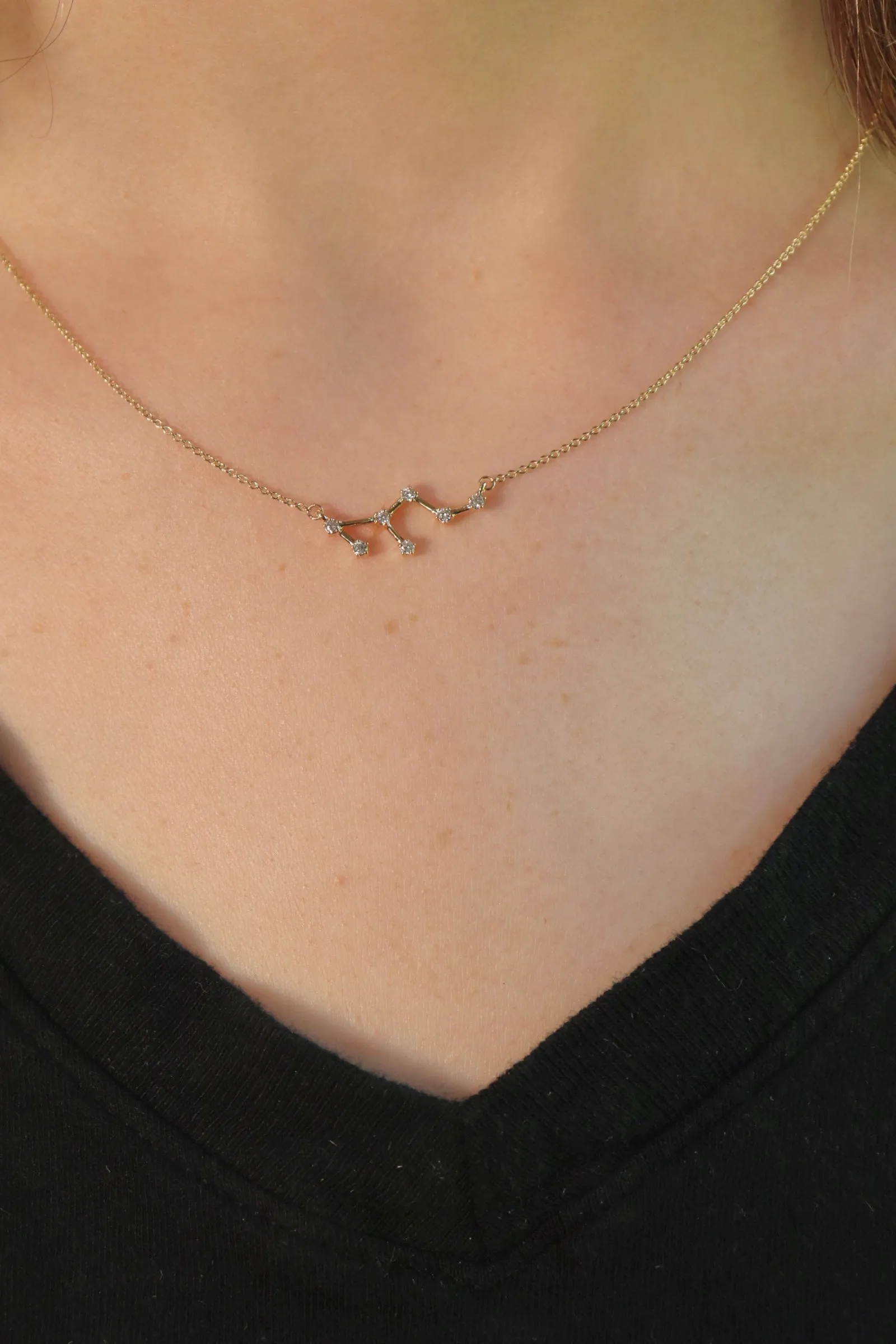 Leo Diamond Constellation Necklace