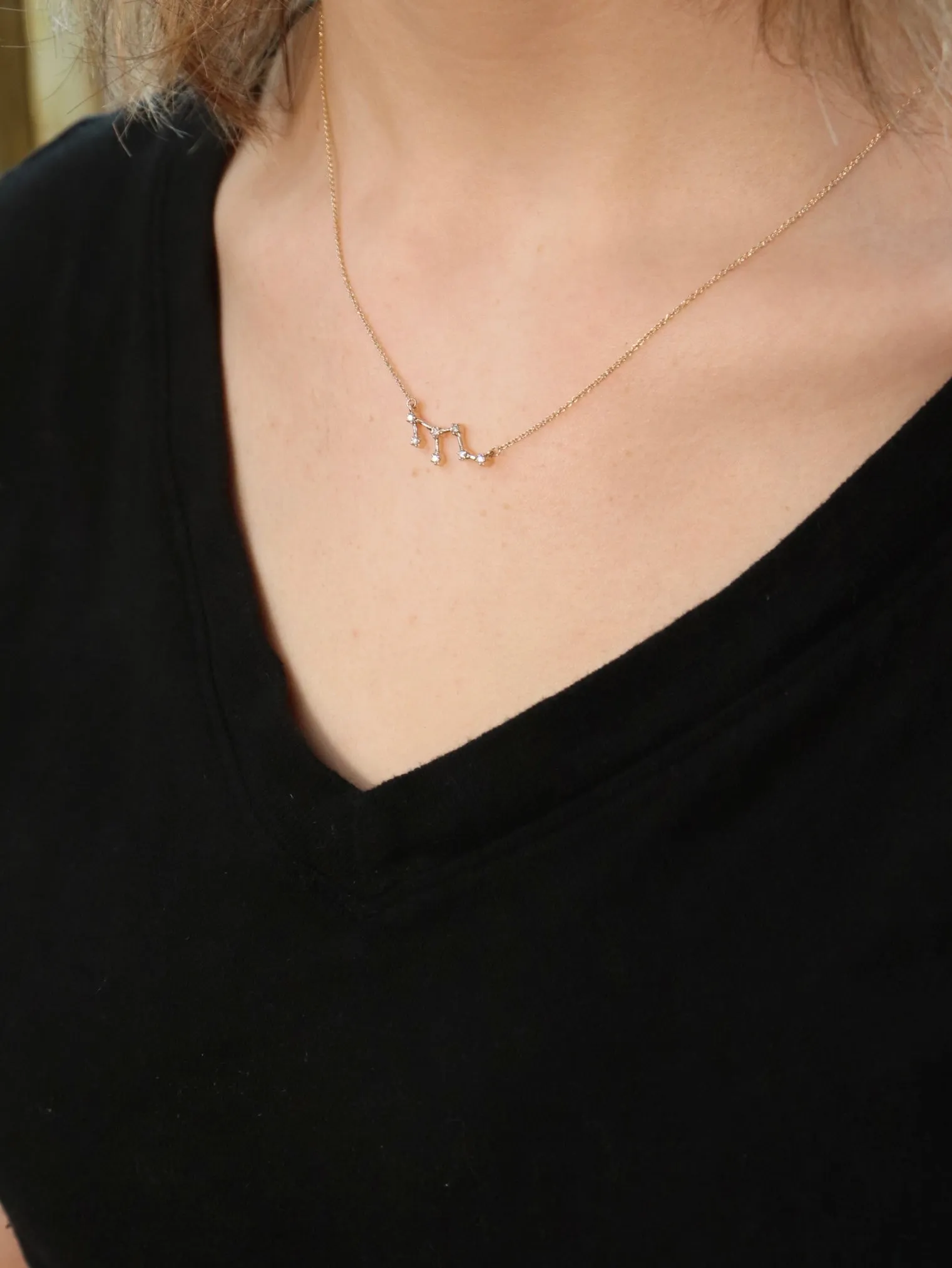 Leo Diamond Constellation Necklace