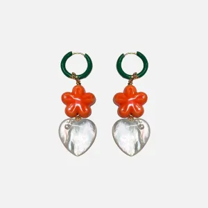 Love at First Sight Giardino Earrings, Orange