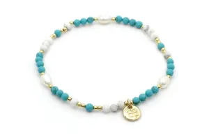 MANASSA BLUE GOLD BRACELET