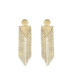 MAR Kayly Geometric Mini Fringe Statement Earring