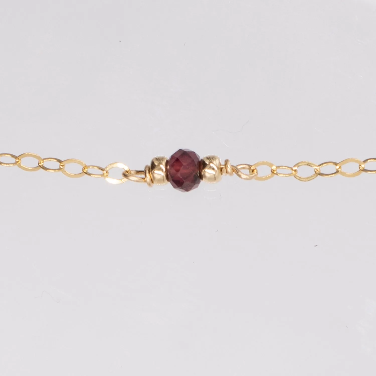 marrakesh five-station garnet necklace