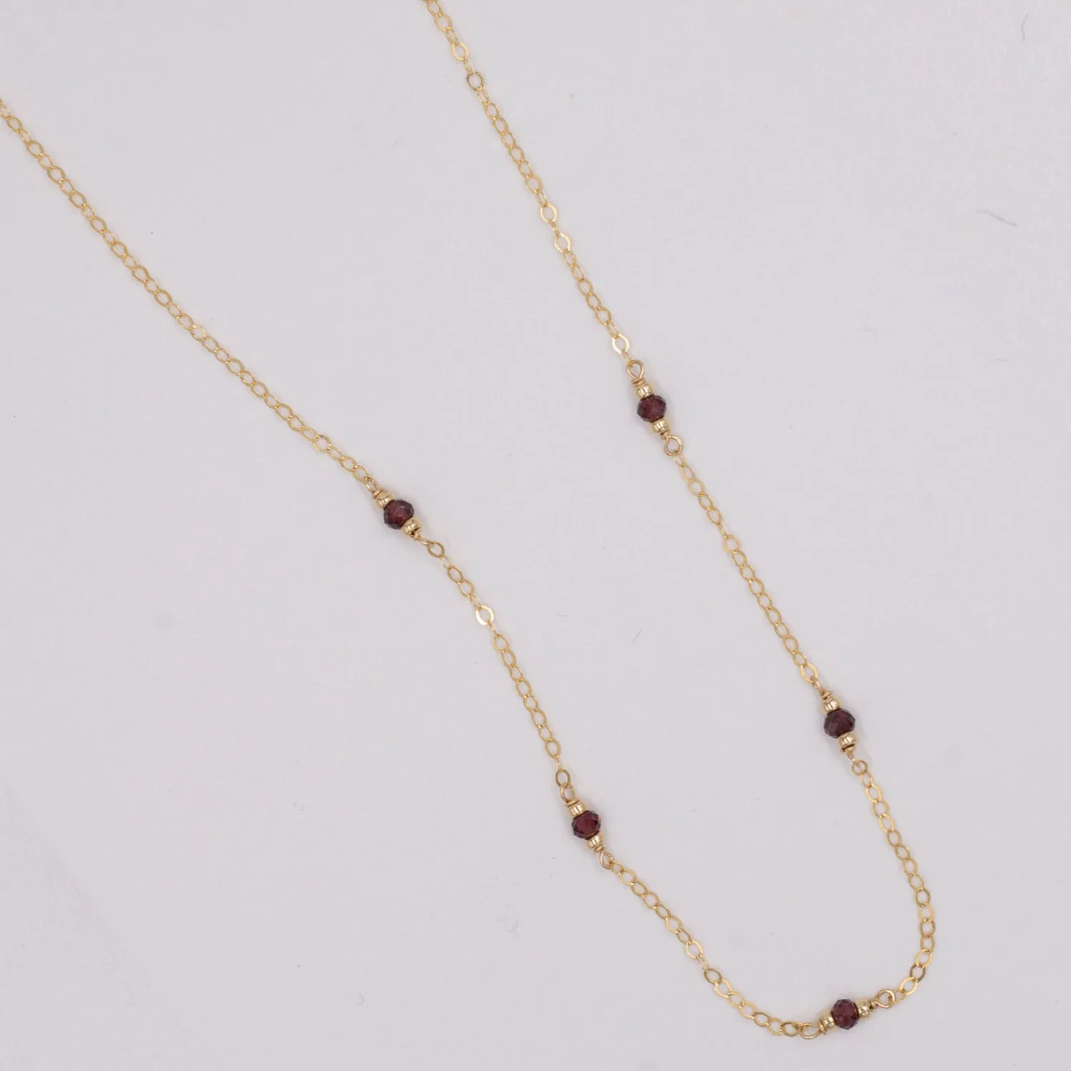 marrakesh five-station garnet necklace