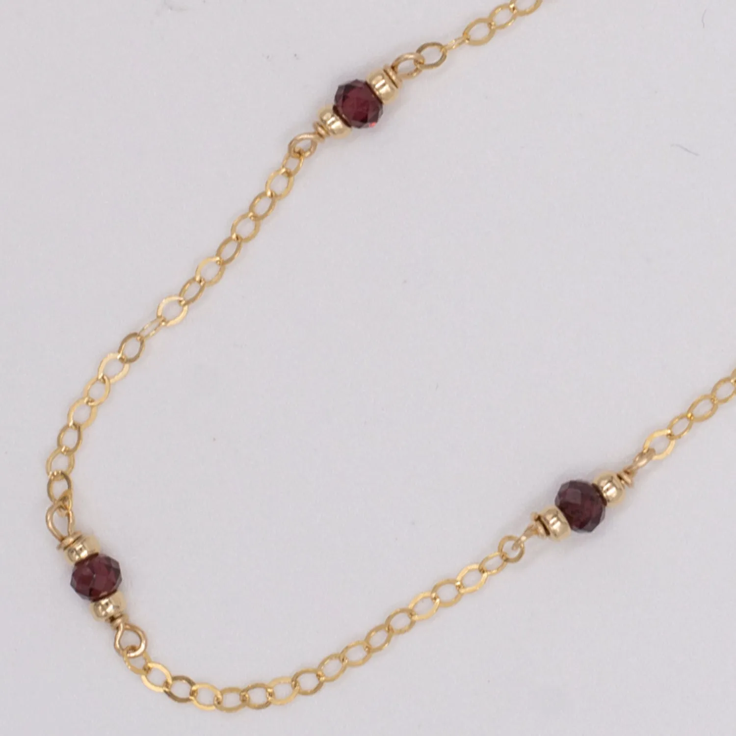 marrakesh five-station garnet necklace