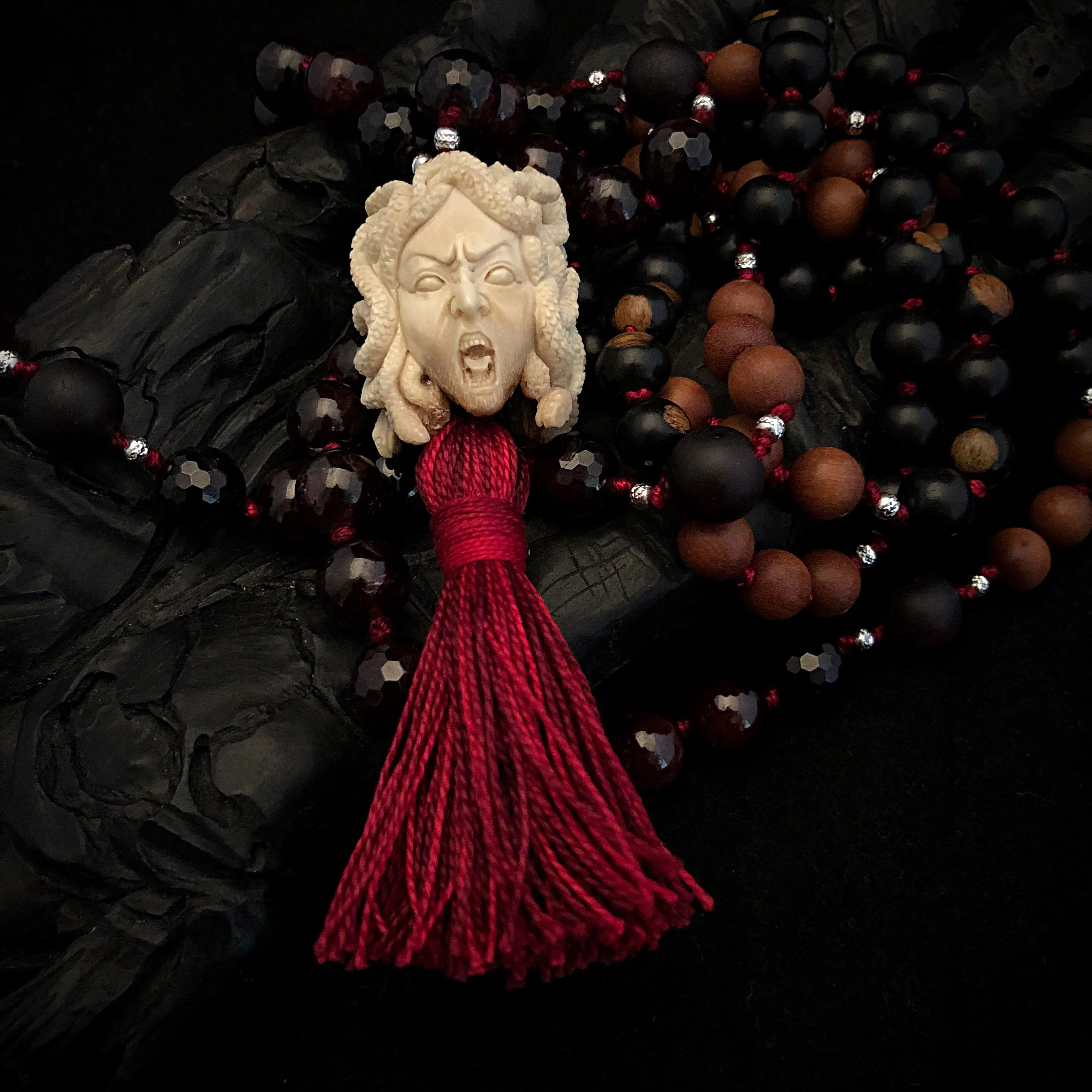 Medusa's Rage Mala Necklace