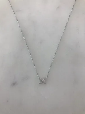 Mini Diamond Initial "M" Necklace - BJ1N5756