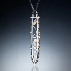 Mixed Metal Spear Necklace