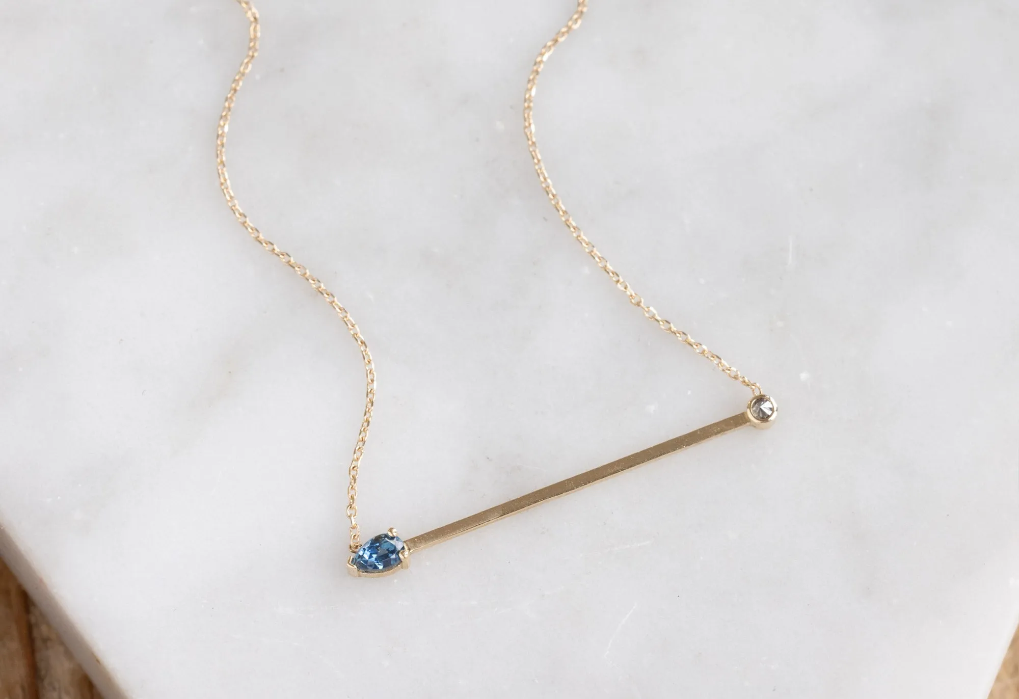 Montana Sapphire Horizon Necklace