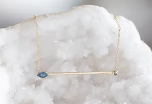 Montana Sapphire Horizon Necklace