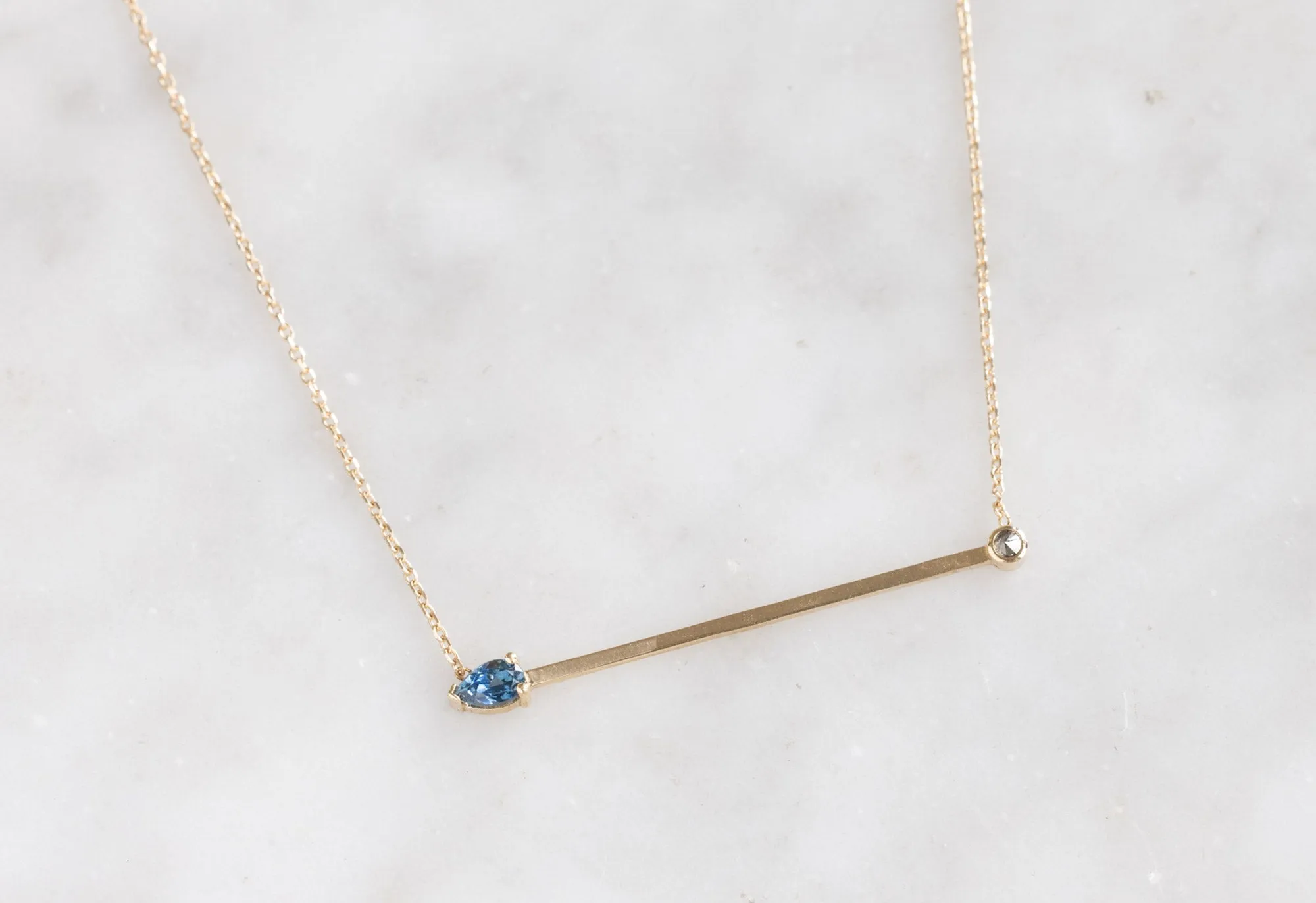 Montana Sapphire Horizon Necklace