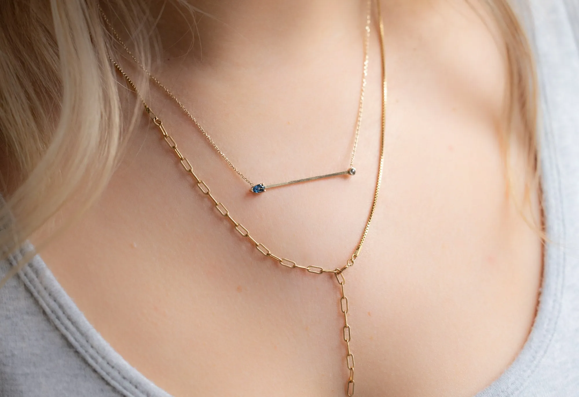 Montana Sapphire Horizon Necklace