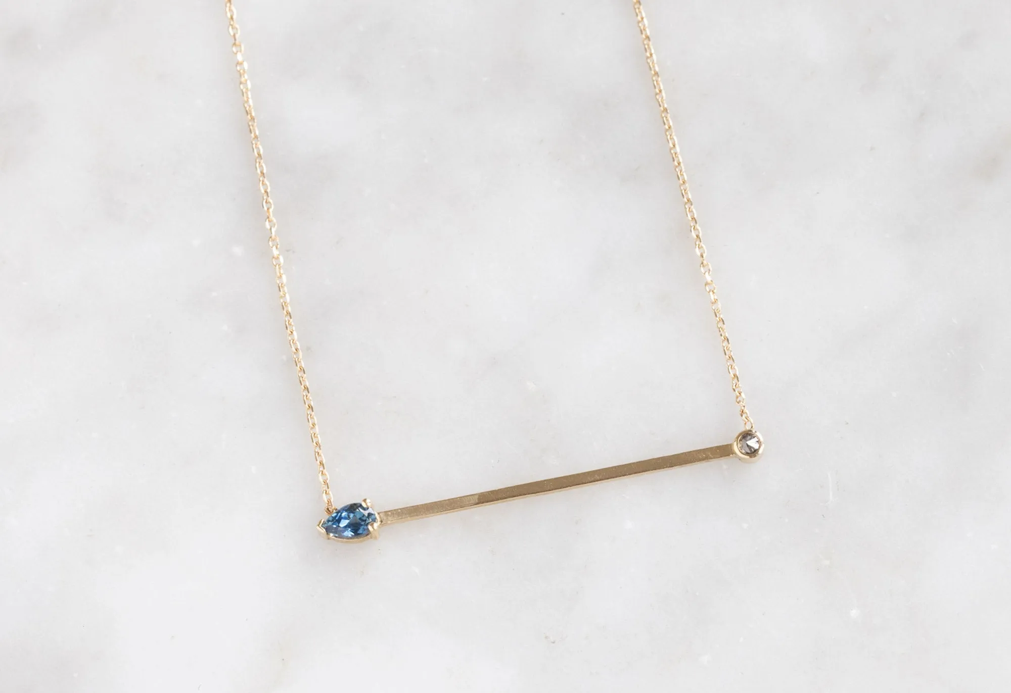 Montana Sapphire Horizon Necklace