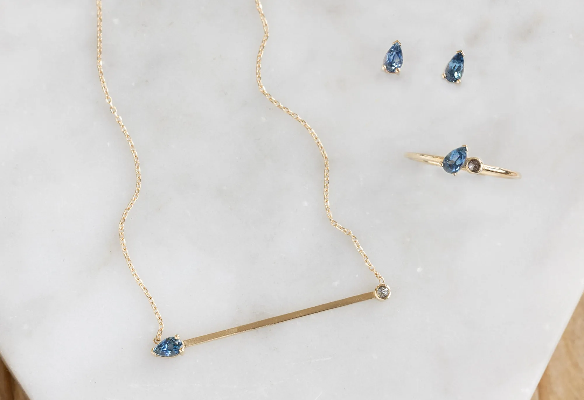 Montana Sapphire Horizon Necklace