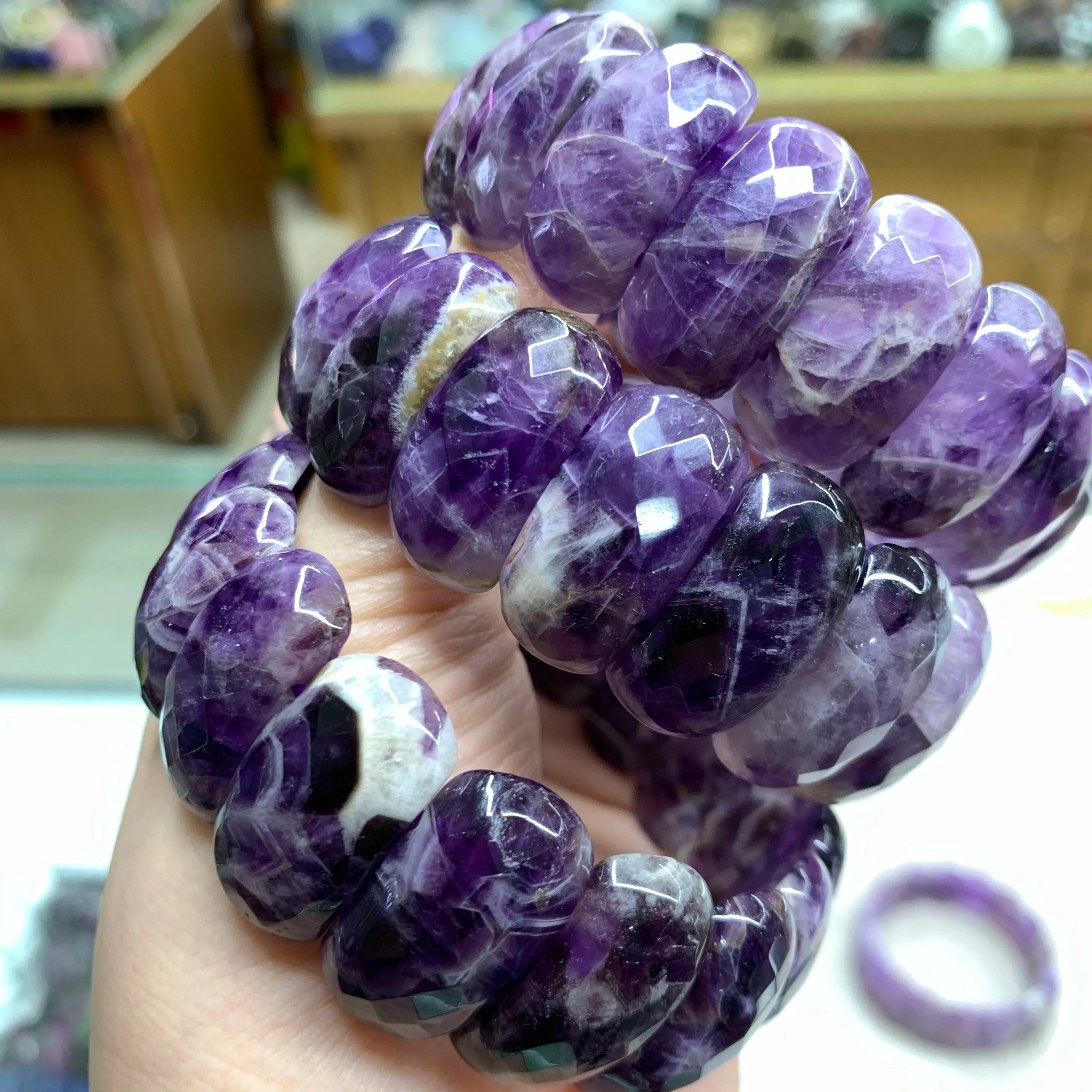 Natural Amethyst Gemstone Bracelet Natural Energy Stone