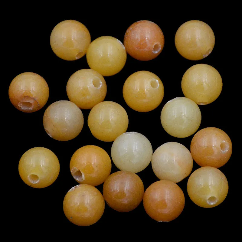 Natural Gemstone 10mm Round Loose Beads Big Hole 2mm Sized 30pcs