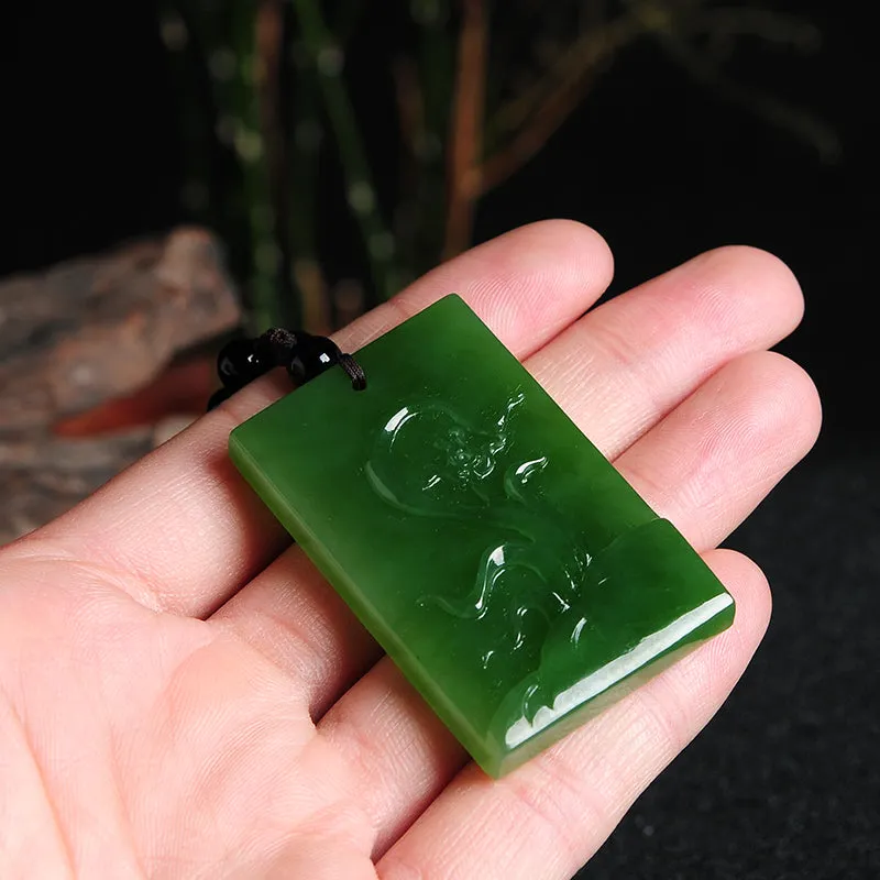 Natural Jade Pendant Nephrite Pendant PT124