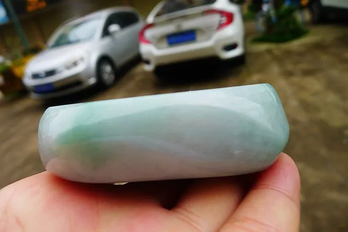 Natural Jade Rough Jadeite Raw (266g,7.6X7.2X2.2cm)