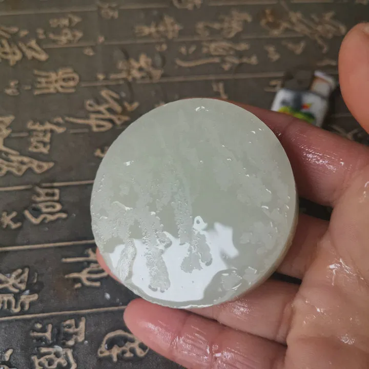 Natural Kunlun Jade Rough Nephrite Raw (101g, 5.7X1.3cm)