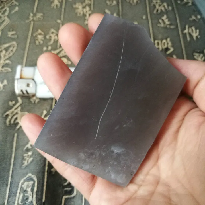 Natural Kunlun Jade Rough Nephrite Raw (143g, 6X5.1X1.8cm)