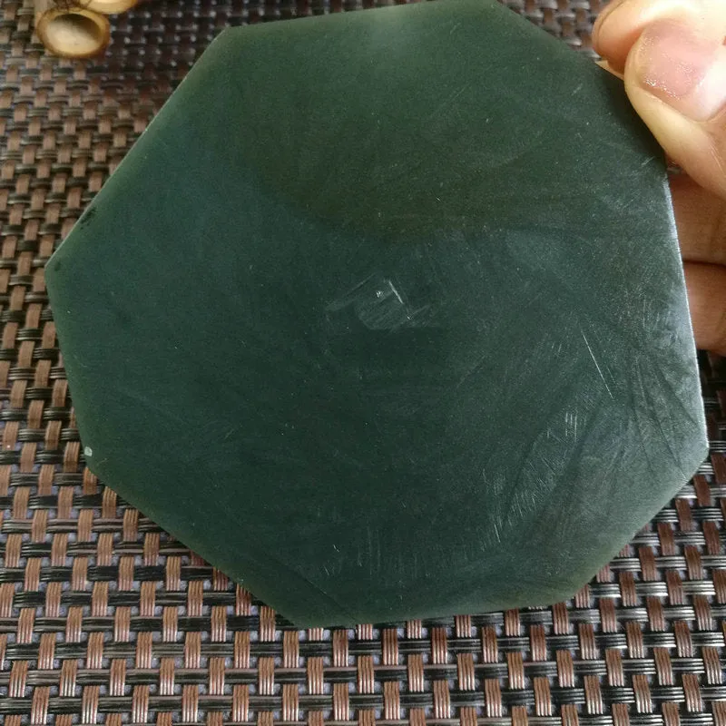 Natural Kunlun Jade Rough Nephrite Raw (205g,9.5X1cm)