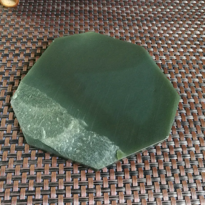 Natural Kunlun Jade Rough Nephrite Raw (205g,9.5X1cm)