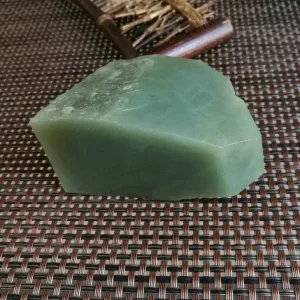 Natural Kunlun Jade Rough Nephrite Raw (411g,8X4.5X3.5cm)