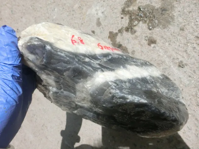 Natural Kunlun Jade Rough Nephrite Raw (6.8kg, 20X17X17cm)