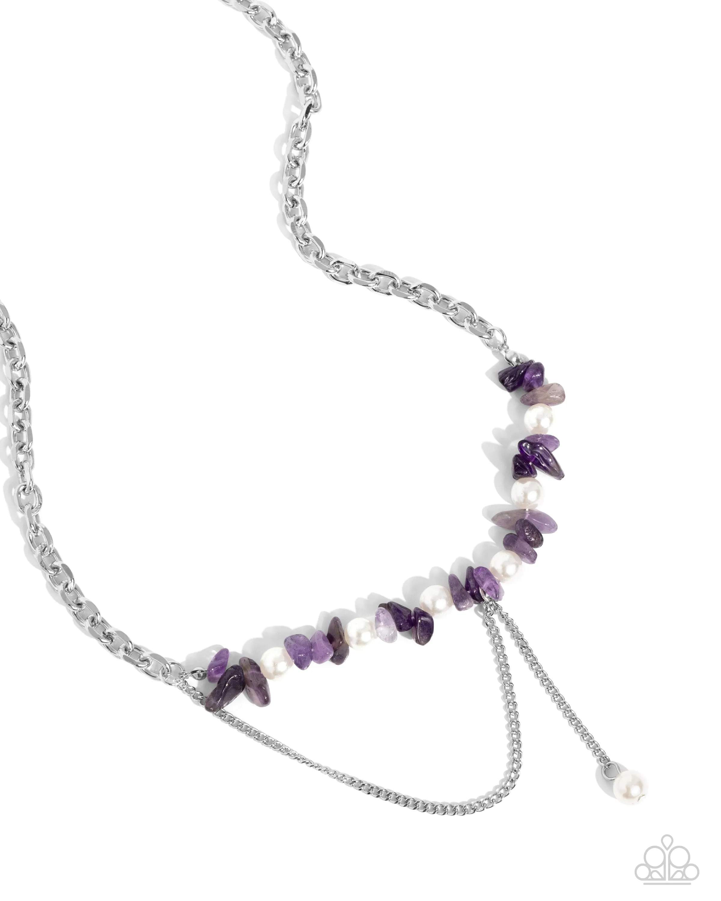 Necklace Nostalgically Noble - Purple SET52