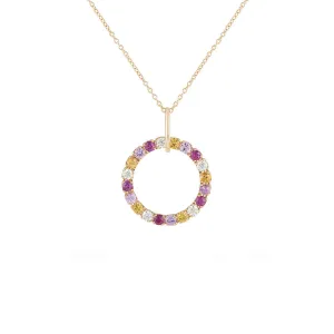 Necklace with Sapphires and Diamonds