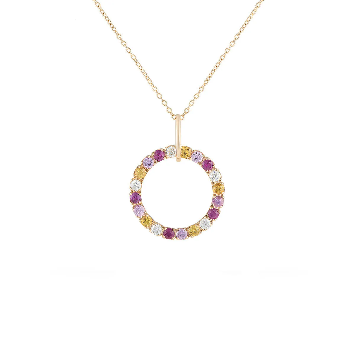 Necklace with Sapphires and Diamonds