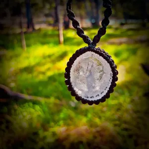 Negative quartz necklace