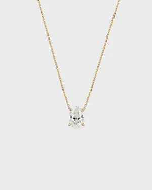 Oval Diamond Necklace