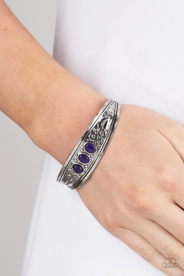 Paparazzi Bracelet ~ Flower Patch Picnic - Purple